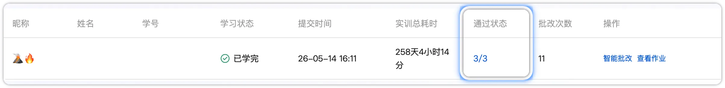 通过状态